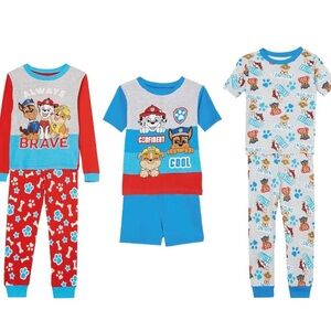 Nickelodeon Kids Pajama Sets - Red, Blue, Gray